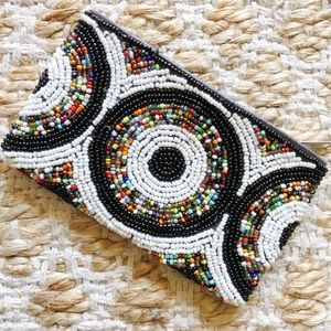 Handmade beaded coin purse!